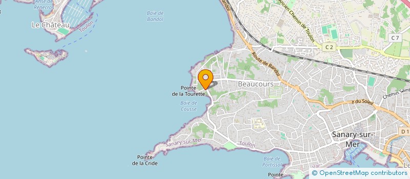 localisation de l'entreprise SALINA à SANARY-SUR-MER