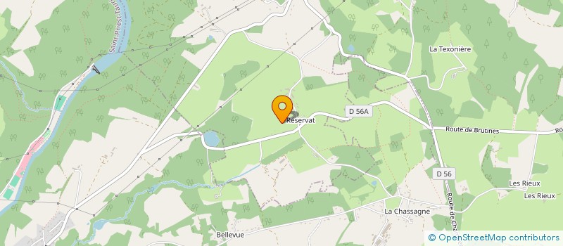 localisation de l'entreprise SALINAHU 87 à SAINT-MARTIN-TERRESSUS