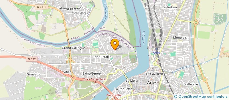 localisation de l'entreprise SALINAS FS à ARLES
