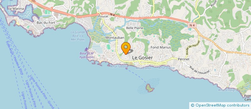 localisation de l'entreprise SALINE LOCATION  LE GOSIER