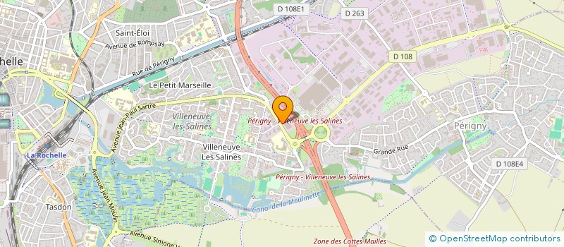 localisation de l'entreprise SALINES ENERGIES SERVICES à LA ROCHELLE