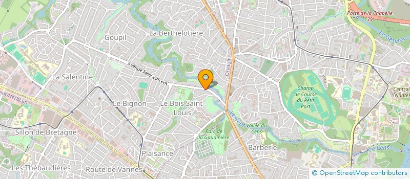 localisation de l'entreprise SALINETTE à ORVAULT