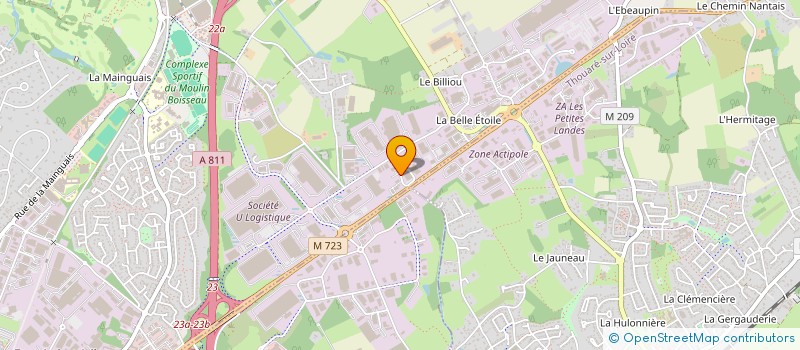 localisation de l'entreprise SALINIAC  CARQUEFOU