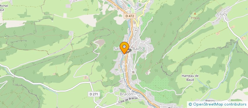 localisation de l'entreprise SALINS LES BAINS DISTRIBUTION à SALINS-LES-BAINS