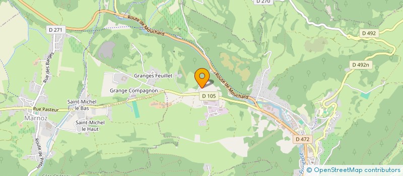 localisation de l'entreprise SALINS MACONNERIE  SALINS-LES-BAINS