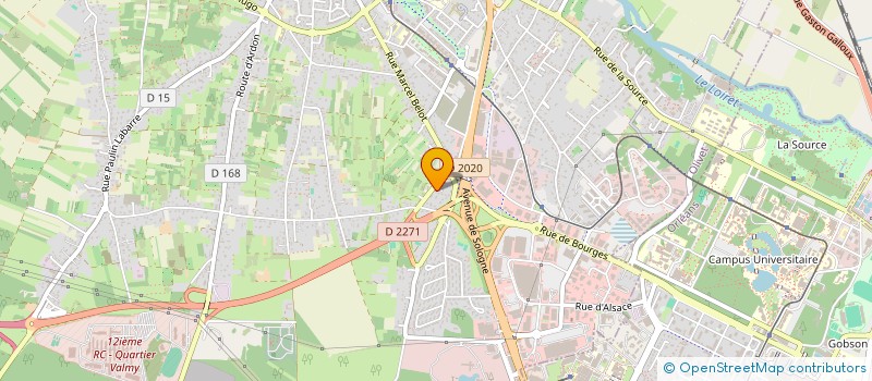 localisation de l'entreprise SALIO à OLIVET
