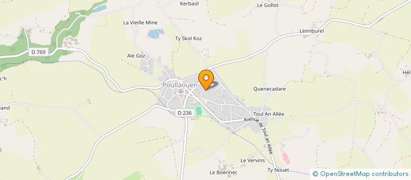 localisation de l'entreprise SALIOU  POULLAOUEN