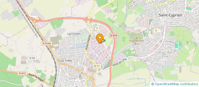 localisation de l'entreprise SALIRO  ELNE