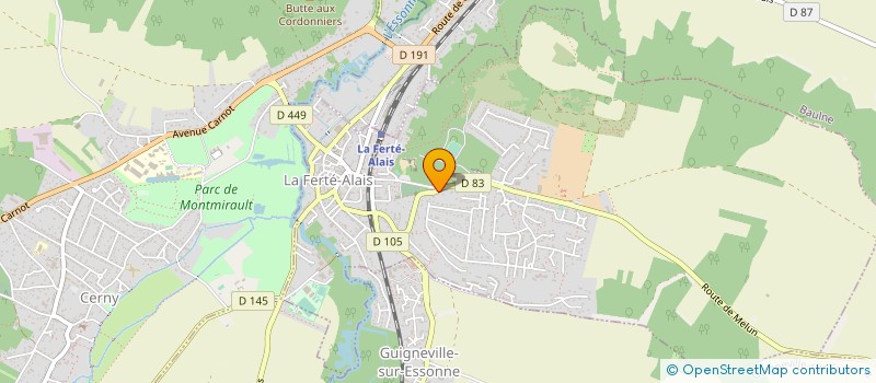 localisation de l'entreprise SALIS AVIATION à CERNY