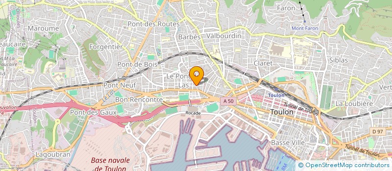 localisation de l'entreprise SALIVA  TOULON