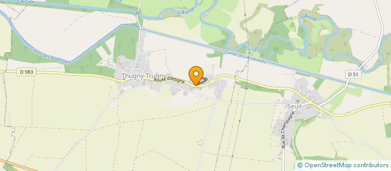 localisation de l'entreprise SALIX à THUGNY-TRUGNY