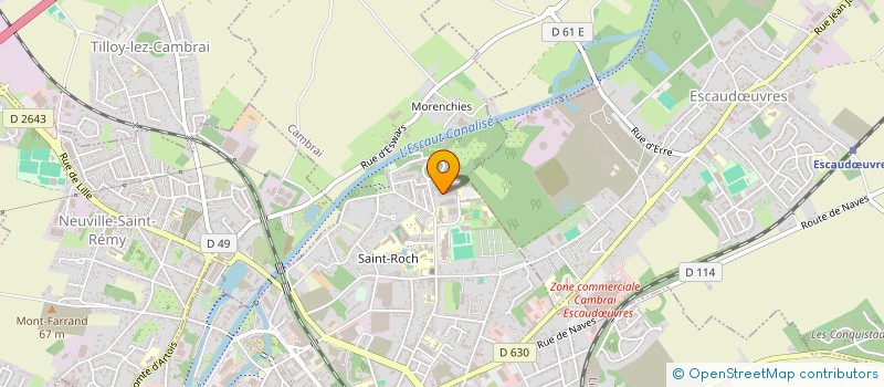 localisation de l'entreprise SALK à CAMBRAI