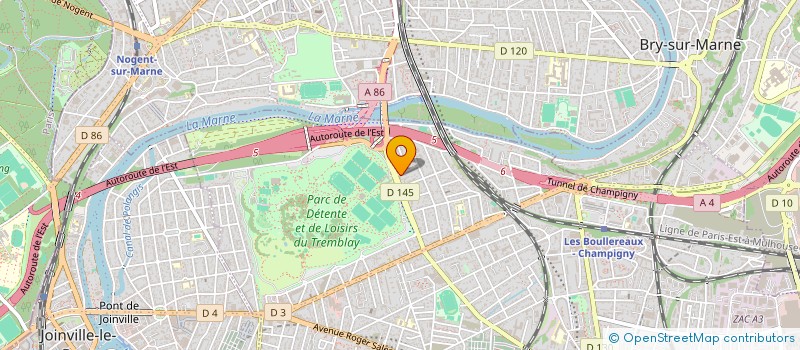 localisation de l'entreprise SALL VTC à CHAMPIGNY-SUR-MARNE