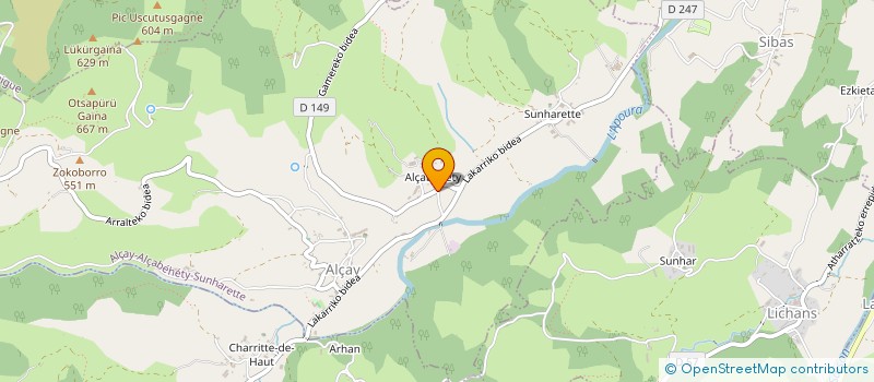 localisation de l'entreprise SALLABER  ALCAY ALCABEHETY SUNHARETT