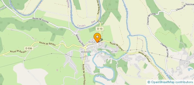 localisation de l'entreprise SALLABERRY  BIDACHE