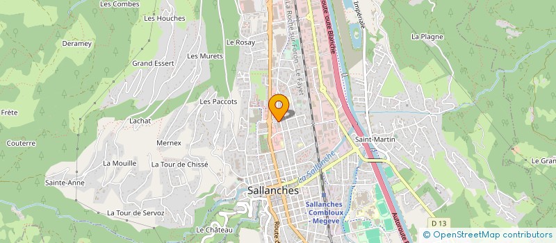 localisation de l'entreprise SALLANCHES DISTRIBUTION  SAINT-JEOIRE