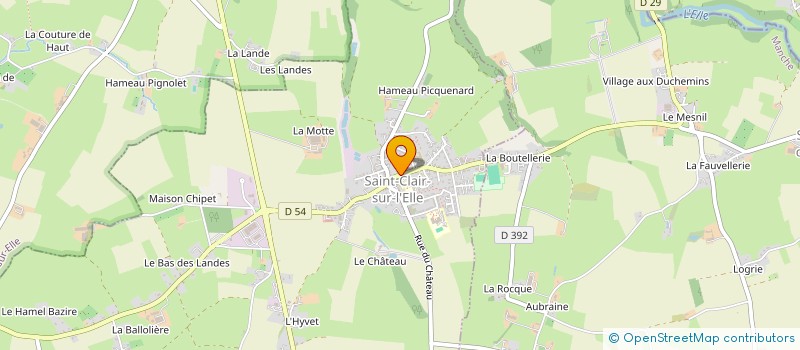 localisation de l'entreprise SALLE  SAINT-CLAIR-SUR-L'ELLE