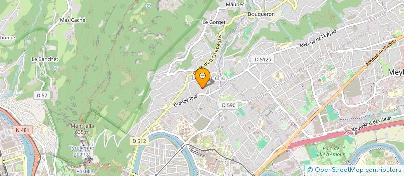 localisation de l'entreprise SALLE DE REUNIONS CHRETIENNES  LA TRONCHE