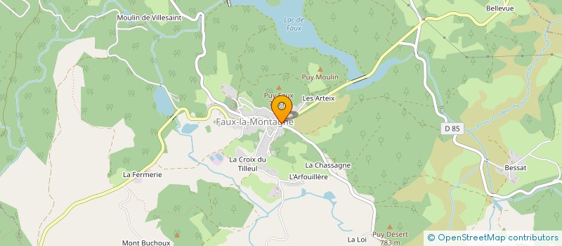 localisation de l'entreprise SALLE DES TRAVAUX PRATIQUES à FAUX-LA-MONTAGNE