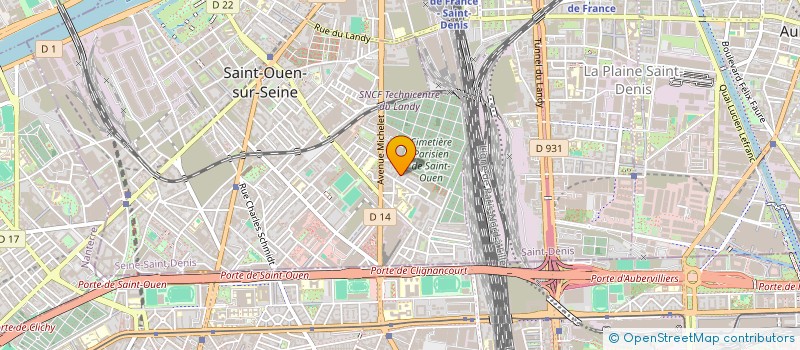 localisation de l'entreprise SALLE PRINCIPALE à SAINT-OUEN-SUR-SEINE
