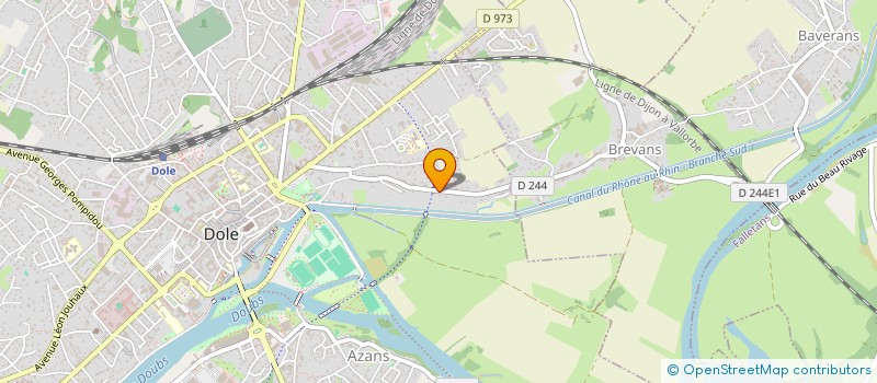 localisation de l'entreprise SALLE SAINT SEBASTIEN  DOLE