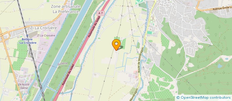 localisation de l'entreprise SALLES  BOLLENE