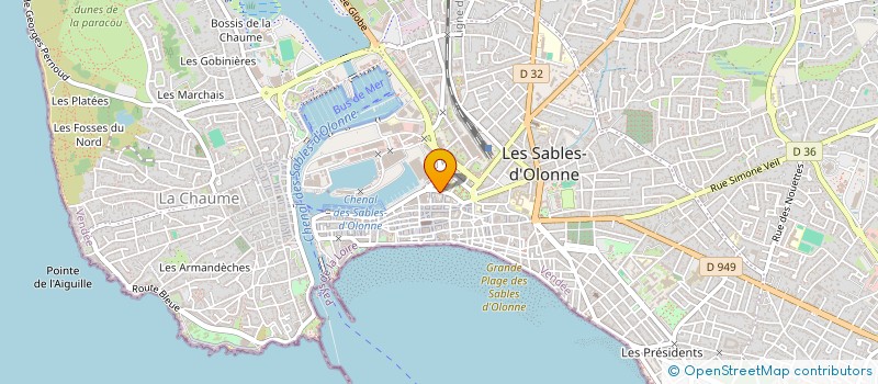 localisation de l'entreprise SALLES DE BAINS DES OCEANES à LES SABLES D'OLONNE
