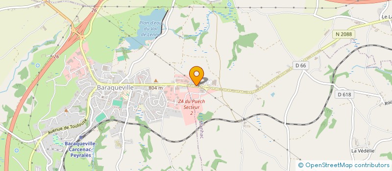 localisation de l'entreprise SALLES DE BAINS DU SEGALA  BARAQUEVILLE