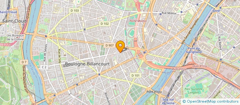 localisation de l'entreprise SALLUSTE BTP à BOULOGNE-BILLANCOURT