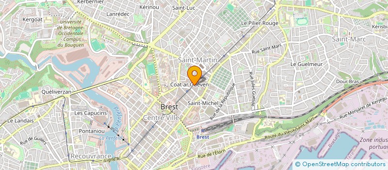 localisation de l'entreprise SALLY & CIE à BREST