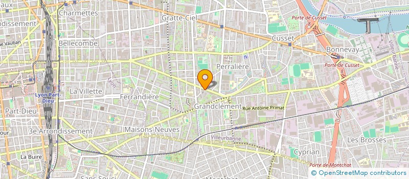 localisation de l'entreprise SALLY COUTURE  VILLEURBANNE