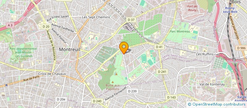 localisation de l'entreprise SALLY FINGER à MONTREUIL