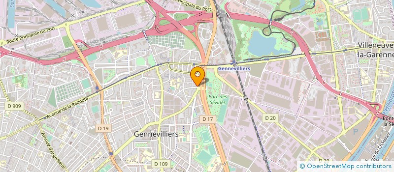 localisation de l'entreprise SALMA à GENNEVILLIERS