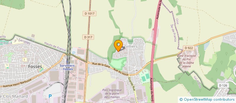 localisation de l'entreprise SALMAR  SURVILLIERS