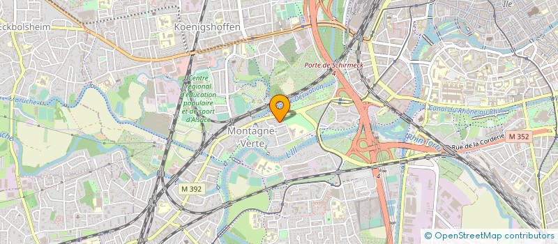 localisation de l'entreprise SALMBACH 39 à STRASBOURG