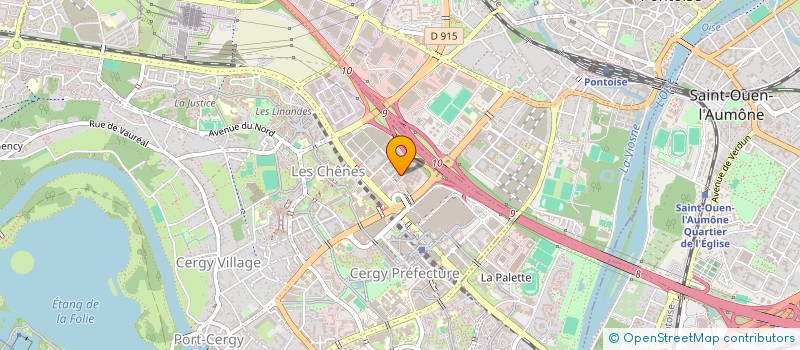localisation de l'entreprise SALMO à CERGY