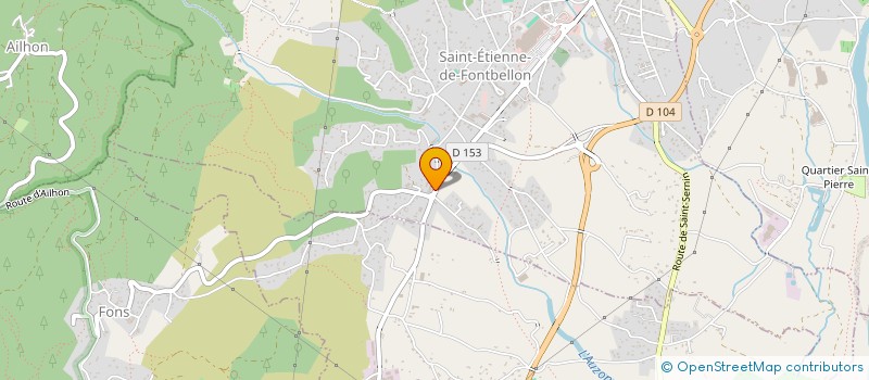 localisation de l'entreprise SALMO TRUTTA  ST ETIENNE DE FONTBELLON