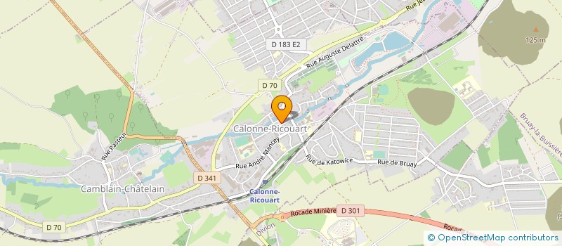 localisation de l'entreprise SALMON FAVRY  CALONNE-RICOUART