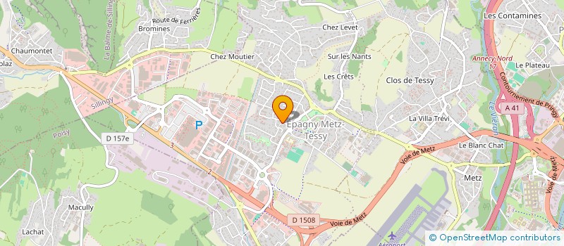 localisation de l'entreprise SALMONIDAE  EPAGNY METZ-TESSY