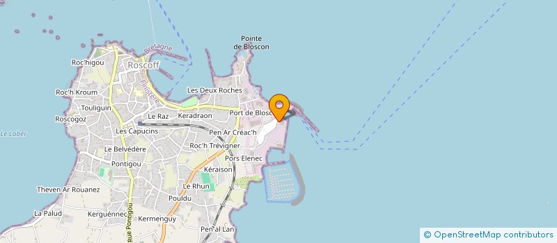 localisation de l'entreprise SALMOR  ROSCOFF