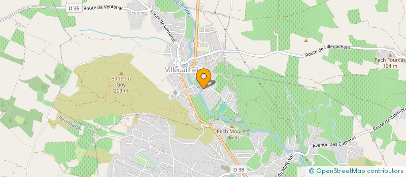 localisation de l'entreprise SALOMA  VILLEGAILHENC