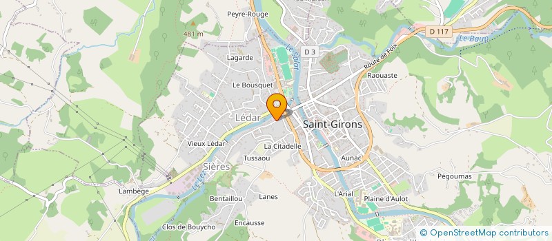 localisation de l'entreprise SALOMA à SAINT-GIRONS