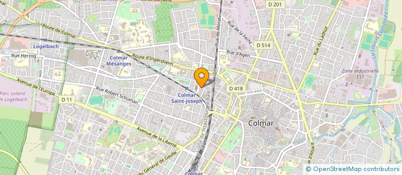 localisation de l'entreprise SALOME  COLMAR