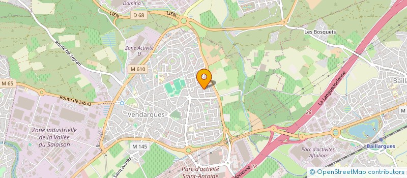 localisation de l'entreprise SALOME à VENDARGUES