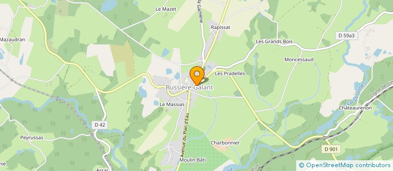localisation de l'entreprise SALOME à BUSSIERE-GALANT