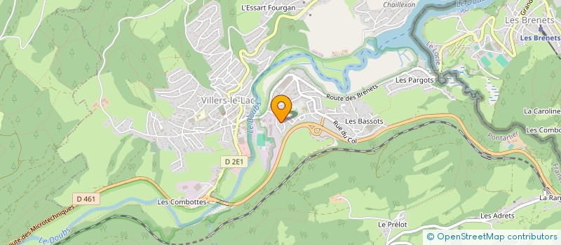 localisation de l'entreprise SALOME  VILLERS-LE-LAC