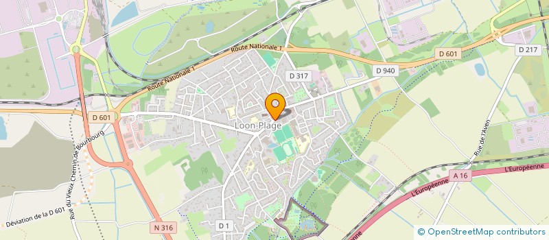 localisation de l'entreprise SALOME-VASSEUR  LOON-PLAGE