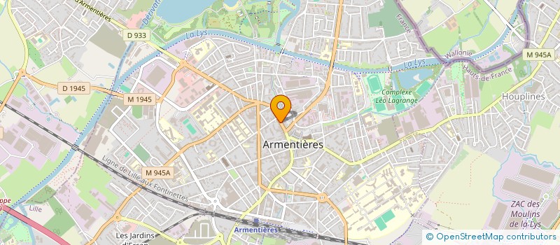 localisation de l'entreprise SALOMEZ à ARMENTIERES