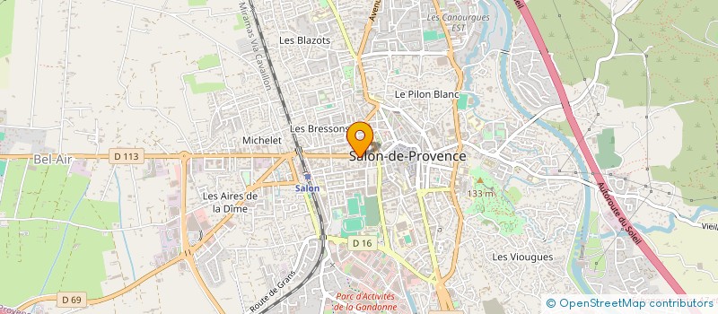 localisation de l'entreprise SALON ALLIANCE ET LOGISTIQUE DE GROUPEMENT ASSOCIATIF DES METIERS  SALON-DE-PROVENCE