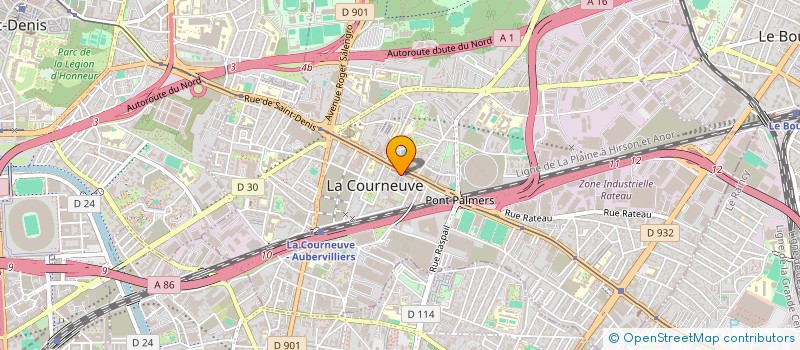 localisation de l'entreprise SALON ANDRE à LA COURNEUVE